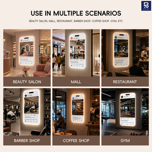 Espejo LED Creativo con Forma de Teléfono Inteligente, Estilo Instagram, Retroiluminado, para Salón de Belleza, Decoración de Boutique, Venta al Por Mayor - Product Image 5