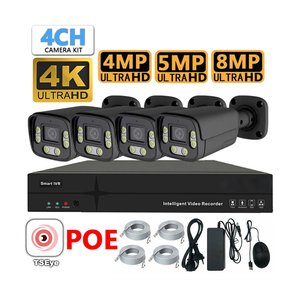 <span class=keywords><strong>Kit</strong></span> de Vigilancia CCTV 4K 8MP TSEye <span class=keywords><strong>POE</strong></span> NCR, Grabador de Video Inteligente de 4 Canales H.265, Cámara de Seguridad Tipo Bala IP66, Visualización Remota - Product Image 1