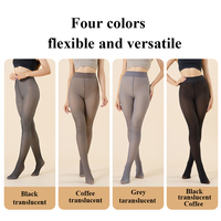 Porter de la chair à travers l'entrejambe unique surdimensionné Sexy bas japonais femmes collants vidéo translucide collants/collants