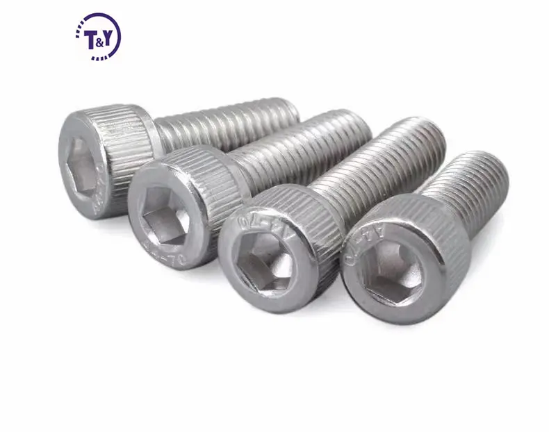 DIN 912 aluminum bright hex socket round Head screws hex cap allen bolts