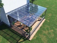 Nouvelle Vente Chaude 2026 : Support Moderne en Alliage d'Aluminium pour Auvents Extérieurs Étanche avec Auvent en Polycarbonate
