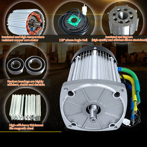 Kit de Motor sin escobillas de CC de alta velocidad de 60V, 72V, 2200W para motocicleta eléctrica DIY, máquina de entretenimiento Le Bar CarGame - Product Image 4