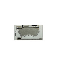 Capteur de position du papillon des gaz HOUBO, résistance en carbone imprimée, circuit à couche mince, carte céramique PCB, modèle 009-6, épaisseur 0,1 mm-3 mm