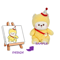 Peluche personnalisée super douce avec doublure en maille de nylon et design brodé - Vente en gros OEM de peluches