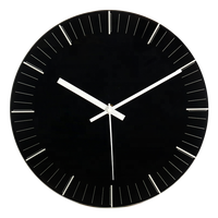 Jam Dinding Kaca Dial Jam Tangan Kuarsa Desain Fashion Ruang Tamu Ketebalan 0.5cm