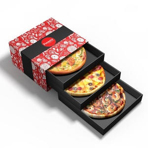 Caja de <span class=keywords><strong>Pizza</strong></span> Ecológica Impresa al por Mayor, Caja de Embalaje de <span class=keywords><strong>Pizza</strong></span> Corrugada de Triple Pared para Restaurantes de Comida Rápida - Product Image 3