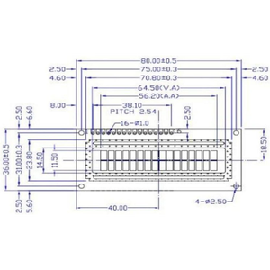 Module d'affichage LCD 1602 16x2, rétroéclairage bleu, DC3.3V HD44780, écran à caractères pour Arduino MEGA Nano Raspberry Pi - Product Image 5