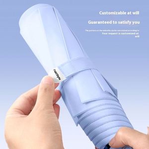 Parapluie Automatique Pliant en Trois 8K Portable Facile à Plier Épaissi Double Personne Renforcé Anti-Réflexion Cadeaux d'Affaires Moderne - Product Image 4