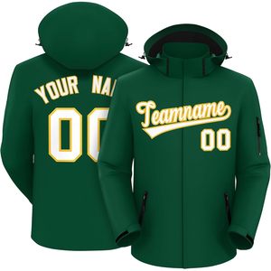 Chaqueta Impermeable con Capucha Personalizada para Exteriores, con Nombre y Número, Cortavientos, Chaqueta para Lluvia, Unisex, para Adultos - Product Image 1