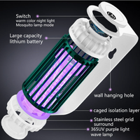 Meilleures Ventes 2025 Piège à Moustiques Électrique UV Anti-Insectes Anti-Mites Anti-Mouches Lampe Tue-Insectes