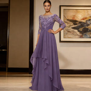 فستان وصيفة الشرف الأنيق من الشيفون لعام 2026، مقاس XL، لحفلات التخرج والسهرات، فستان سهرة طويل للحفلات السنوية الجديدة، تصنيع حسب الطلب - Product Image 2