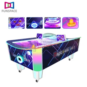 Curved Hockey Tabletop Games Console 2 Players Happy Games Coin Operated Arcade Sports Game Center