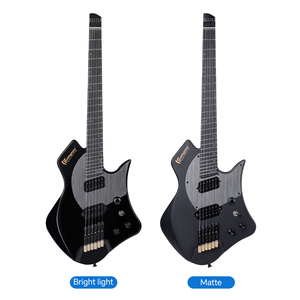 <span class=keywords><strong>Guitare</strong></span> électrique sans tête D-350 Bullfighter, nouveau style, corps en okoumé, 5 pièces en okoumé et manche en érable, touche en palissandre indien - Product Image 2