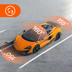 Free TF Card 3 Channel <b>Dash</b> Cam 4K with WIFI <b>Dash</b> Cam Front and Inside Rear <b>Dash</b> Cam Recorder - Product Image 4