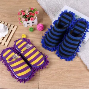 MEN WOMEN Office Home Room Microfiber Mop Slippers Shoes Washable Detachable Mopping Shoes
