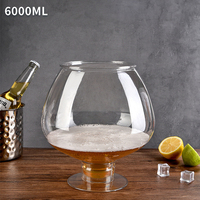 Grand bol à poisson en plastique 6000ml 200oz acrylique PC gobelets de fête pour whisky brandy bière vin