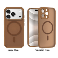 UNIGRACE Coque de Téléphone Magnétique Ultra-Mince, Antichoc et à Finition Mate Dépolie pour iPhone 17 16 15 14 13 12 11 Pro Max