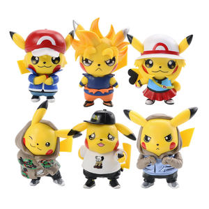 Venta al por mayor 6 piezas Anime PVC Figuras de Acción Set Cartoon Toy Pikachus Cosplay Serie de <span class=keywords><strong>Super</strong></span> Saiyan - Product Image 1