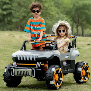 Voiture jouet électrique pour enfants avec batterie MP3 à double entraînement unisexe Jouet en plastique avec roue électrique à double design - Product Image 1