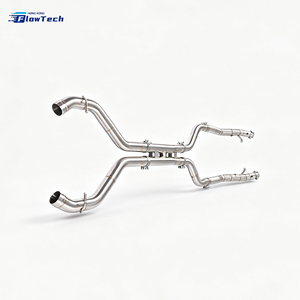 Performance Professional Turbo Downpipe for Mercedes AMG SL63 R231 5.5L V8 M157 304 Stainless Steel <b>Mirror</b> Polished High Flow - Product Image 2