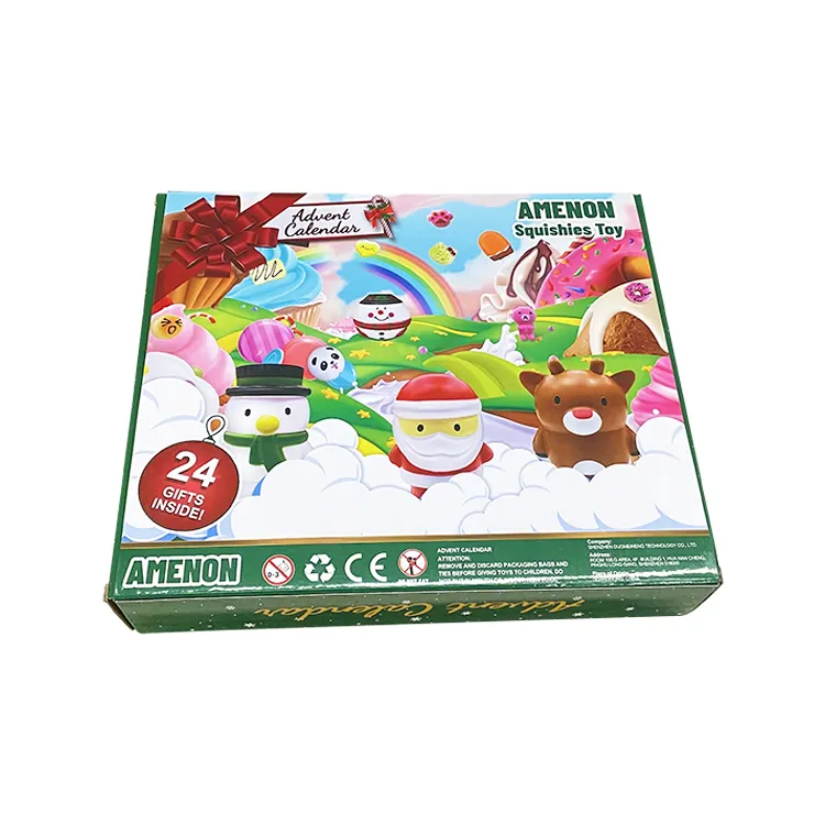 24 Tage Geschenk Spielzeug in kunden spezifischen Advents kalender Mystery Box überrascht Fidge Item Mistery Box für Kinder