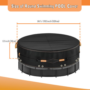 Couverture de <span class=keywords><strong>piscine</strong></span> <span class=keywords><strong>hors</strong></span> <span class=keywords><strong>sol</strong></span> pour la sécurité des enfants, <span class=keywords><strong>bâche</strong></span> en PE tissé, 36 pieds de diamètre, modèle GB014 - Product Image 4