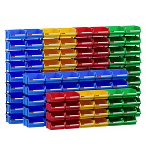 Organizador de Oficina <span class=keywords><strong>Industrial</strong></span> MFTLONG 180*180*80mm, Cajas de Almacenamiento de Herramientas Desmontables de Plástico PE Ecológico con Certificación ISO9001 - Product Image 3