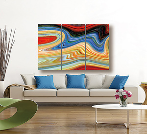 Quadro su Tela con Stampa UV, Arte Astratta con Natura Morta ad <span class=keywords><strong>Acquerello</strong></span>, Prezzo Conveniente, Originale - Product Image 3