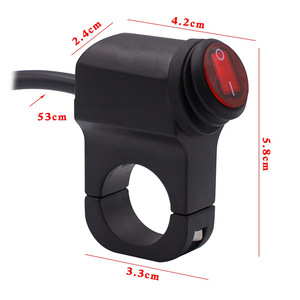 Motorola Handlebar Mount Switch 22mm Waterproof Off-Road Lighting Control For Motorcycle Headlight Fog <b>Light</b> <b>Strobe</b> - Product Image 1