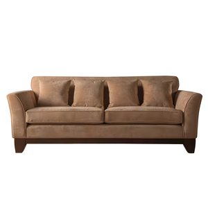 Sofa Vuông hai chỗ màu be tối giản với chân gỗ cho phòng khách phòng ngủ hoặc căn hộ - Product Image 5