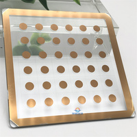 Carte d'étalonnage en verre, film de correction de vision optique industrielle de haute précision, matrice de points solides 4mm