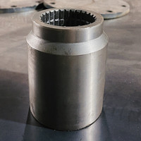 Accouplement à manchon cannelé pour raccordement de vis sans fin de boîte de vitesses de convoyeur, moyeu cannelé disponible pour tubes de 60/76/89/108/114/140 en stock