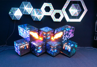 Cabine de DJ portable P5 pour intérieur table de DJ numérique personnalisée avec écran LED