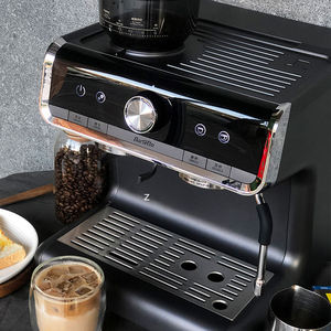 <span class=keywords><strong>Machine</strong></span> à expresso semi-automatique à double groupe de distribution avec bac à grains et moulin intégré - Product Image 4