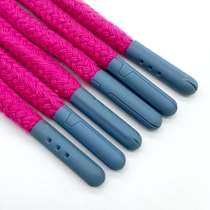 Wholesale Customized Draw <b>Cord</b> Solid Colors Metal Aglet Drawstring Tips Cotton Weaving Hoodie drawstring <b>Cords</b> - Product Image 2