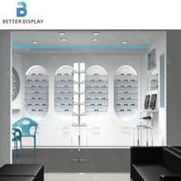 Meuble de présentation pour lunettes de vue et de soleil, vitrine murale pour opticien