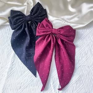 Épingle à cheveux vintage à la mode, couleur unie, pour femmes, <span class=keywords><strong>rivet</strong></span> pointu, nœud, style coréen, <span class=keywords><strong>pince</strong></span> à cheveux bec de canard pour filles et femmes - Product Image 3