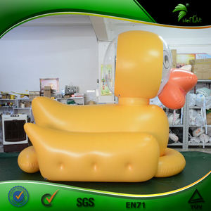 <span class=keywords><strong>Ballon</strong></span> gonflable canard jaune flottant, jouet pour piscine d'été, décoration de couleur rose, dessin animé - Product Image 3