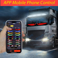 Écran LED pour camion, programmable, flexible, affiche numérique animée, messages défilants clignotants, panneau LED œil du diable, SDK