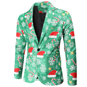 <span class=keywords><strong>Costume</strong></span> décontracté 3 pièces pour hommes, <span class=keywords><strong>costume</strong></span> imprimé 3D de <span class=keywords><strong>noël</strong></span>, <span class=keywords><strong>costume</strong></span> de nouvel an européen pour hommes - Product Image 2