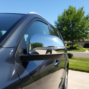 Rétroviseur latéral chromé avec clignotant LED pour NP300 P0187 16-22, côté droit, chauffant, électrique, pièce de rechange neuve - Product Image 2