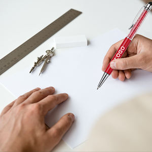 ปากกาลูกลื่นโลหะลายเพชรแตก ปลายเขียนขนาด 1.0 มม. พร้อมโลโก้แบบกำหนดเอง ดีไซน์หมุนได้ สำหรับของขวัญเครื่องเขียน - Product Image 5