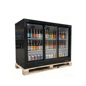 Réfrigérateur de <span class=keywords><strong>bar</strong></span> sous comptoir, <span class=keywords><strong>3</strong></span> <span class=keywords><strong>portes</strong></span> <span class=keywords><strong>coulissantes</strong></span>, vitrine réfrigérée pour bière - Product Image 1
