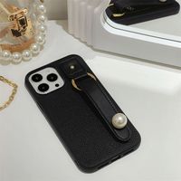 Mode Dragonne De Luxe En Cuir Litchi Imprimer Femme Couverture De Téléphone Portable Accessoires Téléphone Cas pour Iphone 14 12 11 15 Pro Max
