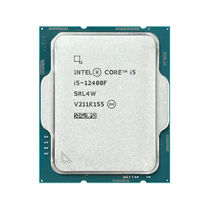 I5 CPU 12400F, prosesor baru untuk Intel Core i5-12400F 2.5 GHz 6-Core 12-Thread 10NM L3 = 18M 65W LGA 1700 CPU