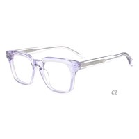 Montures de lunettes de mode pour femmes, montures de lunettes carrées de luxe de haute qualité pour hommes, montures de lunettes en acétate 2025