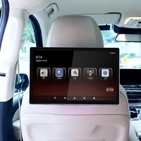 Jiawell 11.5 İnç 2K Ekranlı Evrensel Araba Koltuk Başlığı Desteği, FM Vericisi, Dahili BT, USB, Çift Hoparlörlü Araç Oynatıcısı