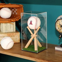 Boîte de présentation multi-sports en acrylique haute transparence pour golf, softball, basketball, football - Collection d'art et de mode