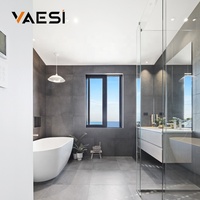 Dusche Milchglas fenster Interieur Wasserdichte Aluminium legierung Kleines Schiebefenster