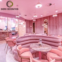 Design moderno negozio di caffè espositore interno personalizzato Bar Bar bancone legno dolce negozio decorazione mobili